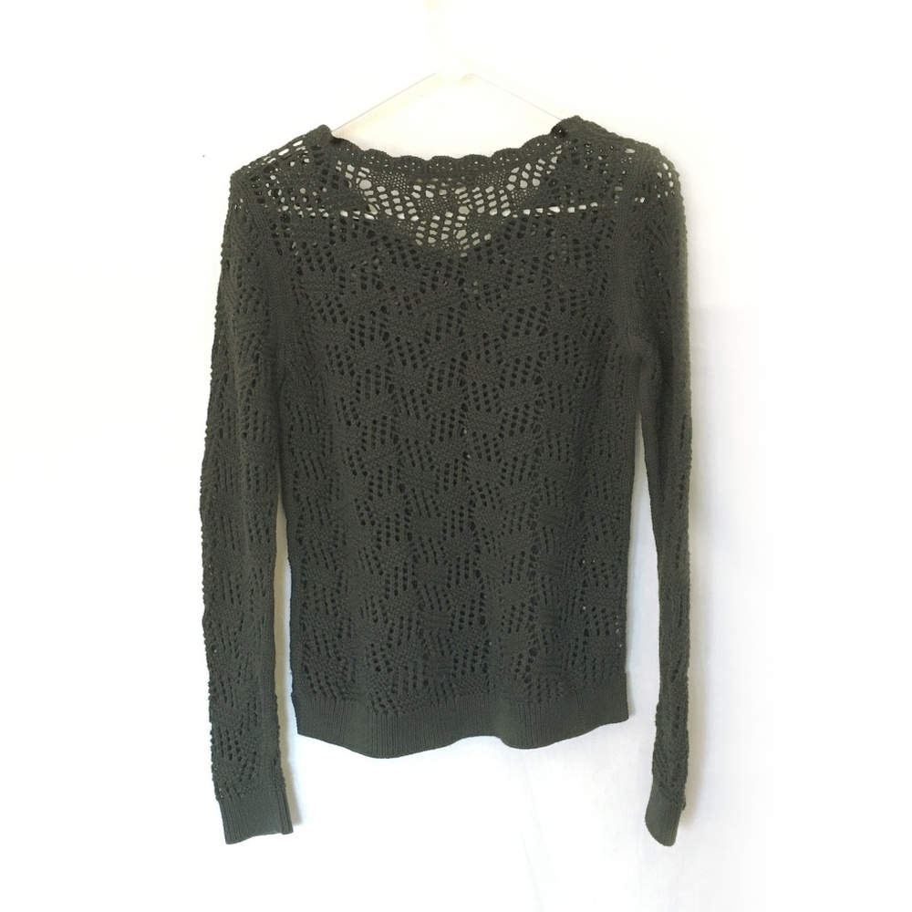 Forest Green Loft Sweater - Picture 2 of 4